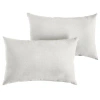 Mozaic Company Polyester Lumbar Rectangular Pillow Cover & Insert In Ivory