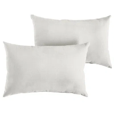 Mozaic Company Polyester Lumbar Rectangular Pillow Cover & Insert In Ivory