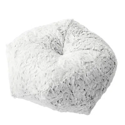 Mozaic Company Polyester Throw Novelty Pillow Cover & Insert In Fauxchilla Silver Fox