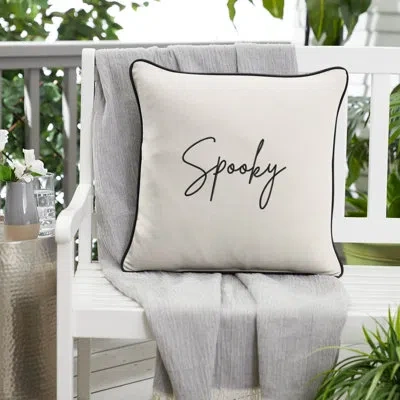 Mozaic Company Spooky Outdoor Square Pillow Cover & Insert