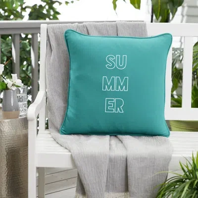 Mozaic Company Summer Indoor / Outdoor Lumbar Pillow In Blue