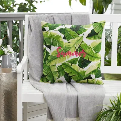 Mozaic Company Summer Outdoor Square Pillow Cover & Insert