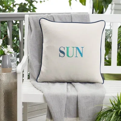 Mozaic Company Sun Outdoor Square Pillow Cover & Insert In White
