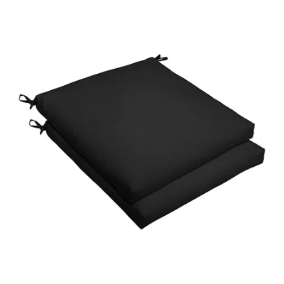Mozaic Company Sunbrella Bristol Seat Cushion (set Of 2) In Black