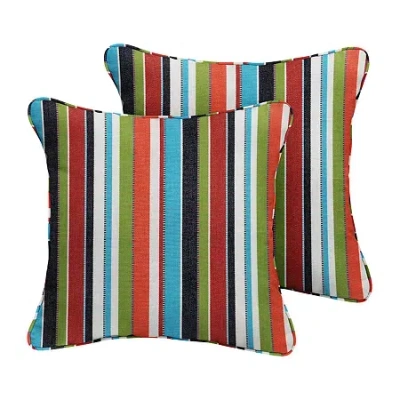 Mozaic Company Sunbrella Carousel Confetti Corded Pillow (set Of 2) In Multi