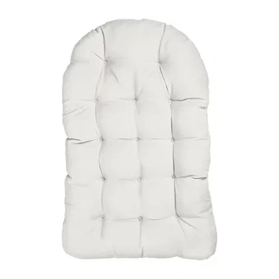 Mozaic Company Sunbrella Egg Chair Cushion Patio Seat In White