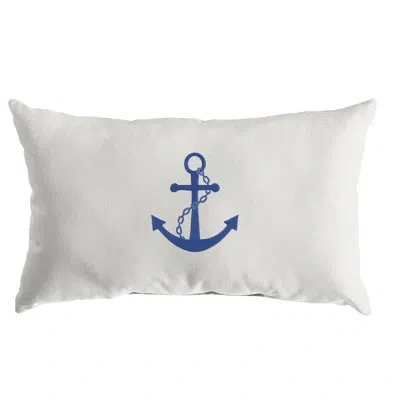 Mozaic Company Sunbrella Indoor/outdoor Lumbar Embroidered Pillow Anchor