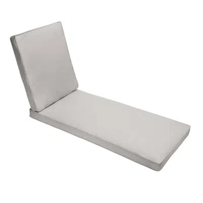 Mozaic Company Sunbrella Outdoor Diamond Chaise Lounge Cushion In Beige