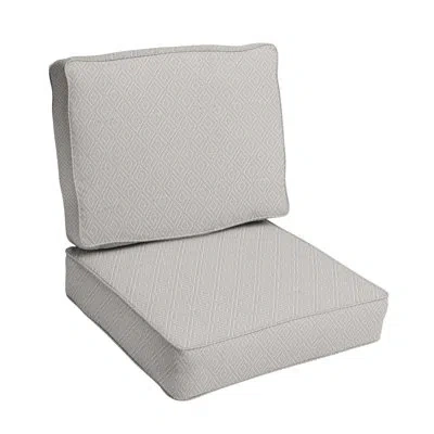 Mozaic Company Sunbrella Outdoor Diamond Corded Deep Seating Cushion Set In Beige