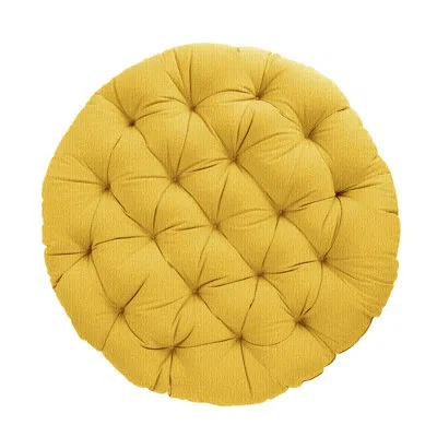 Mozaic Company Sunbrella Outdoor Plush Papasan Cushion In Yellow