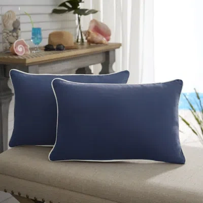 Mozaic Company Sunbrella Outdoor Solid Corded Pillow