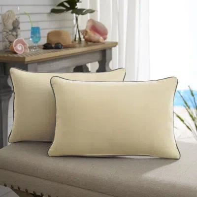 Mozaic Company Sunbrella Outdoor Solid Corded Pillow