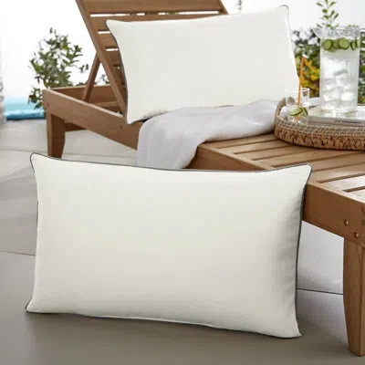Mozaic Company Sunbrella Outdoor Solid Corded Pillow