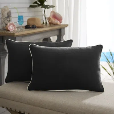 Mozaic Company Sunbrella Outdoor Solid Corded Pillow