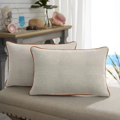 Mozaic Company Sunbrella Outdoor Solid Corded Pillow