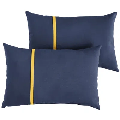 Mozaic Company Sunbrella Outdoor Solid Single Petite Flange Pillow