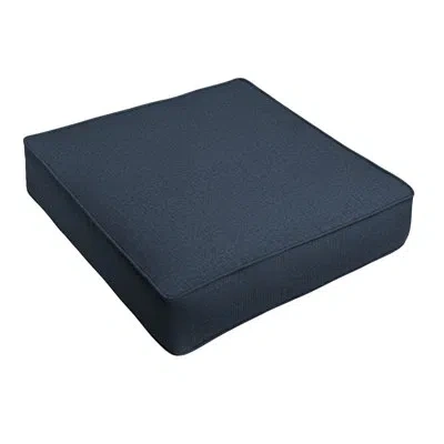Mozaic Company Sunbrella Outdoor Solid Textured Corded Deep Seating Cushion In Blue
