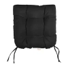Mozaic Company Sunbrella Tufted U-shaped Solid Seat Cushion In Black