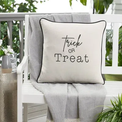 Mozaic Company Trick Or Treat Outdoor Square Pillow Cover & Insert
