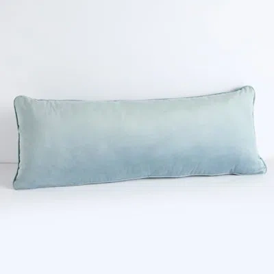 Mozaic Company Vibe Velvet Lumbar Rectangle Pillow Cover & Insert In Blue