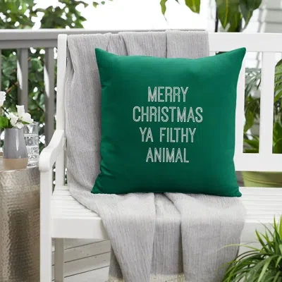 Mozaic Company Ya Filthy Animal Outdoor Square Pillow Cover & Insert