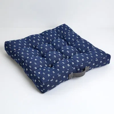 Mozaic Company Zisper Geometric Reversible Throw Pillow In Blue