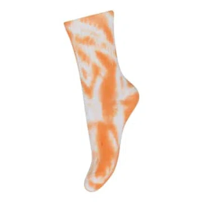 Mp Denmark : Adler Tie-dye Socks In Orange