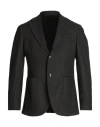 Mp Massimo Piombo Man Blazer Dark Green Size 38 Wool, Polyester, Nylon In Green