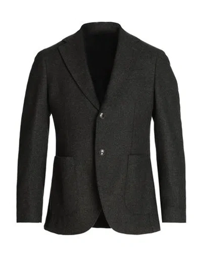 Mp Massimo Piombo Man Blazer Dark Green Size 38 Wool, Polyester, Nylon