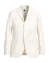 Mp Massimo Piombo Man Blazer Khaki Size 42 Cotton, Polyester, Viscose, Acetate In Beige