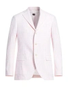 Mp Massimo Piombo Man Blazer Light Pink Size 38 Cotton, Polyester, Viscose, Acetate In Pink