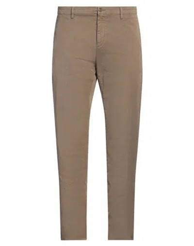 MP MASSIMO PIOMBO MP MASSIMO PIOMBO MAN PANTS KHAKI SIZE 40 COTTON, ELASTANE