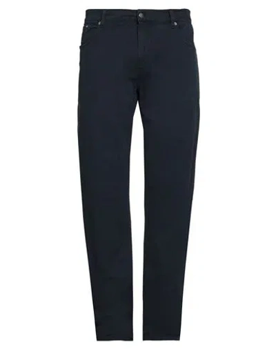 MP MASSIMO PIOMBO MP MASSIMO PIOMBO MAN PANTS MIDNIGHT BLUE SIZE 40 COTTON, ELASTANE