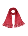 Mp Massimo Piombo Man Scarf Red Size - Mohair Wool, Nylon, Wool In Red