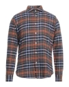 Mp Massimo Piombo Man Shirt Orange Size 15 ½ Cotton In Orange