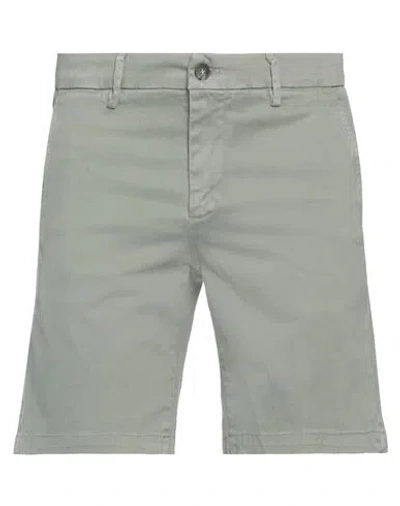 Mp Massimo Piombo Man Shorts & Bermuda Shorts Sage Green Size 38 Cotton, Elastane