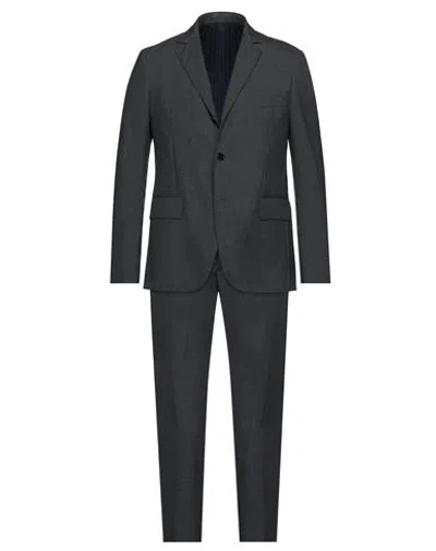 Mp Massimo Piombo Man Suit Steel Grey Size 50 Virgin Wool