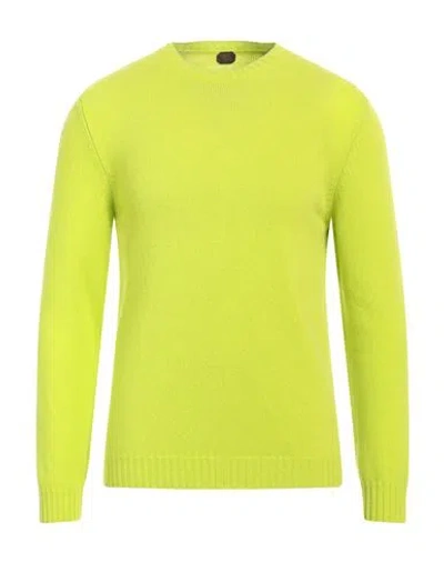 Mp Massimo Piombo Man Sweater Acid Green Size 38 Merino Wool In Green