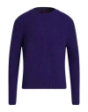 Mp Massimo Piombo Man Sweater Dark Purple Size 44 Lambswool In Purple