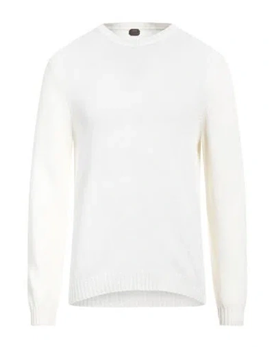 Mp Massimo Piombo Man Sweater Ivory Size 40 Merino Wool In White