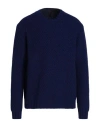 Mp Massimo Piombo Man Sweater Navy Size 40 Lambswool In Blue