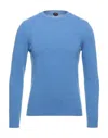 Mp Massimo Piombo Sweaters In Pastel Blue