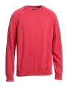 Mp Massimo Piombo Man Sweater Red Size M Cotton In Red