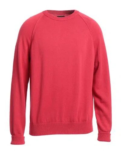 MP MASSIMO PIOMBO MP MASSIMO PIOMBO MAN SWEATER RED SIZE 44 COTTON, CASHMERE