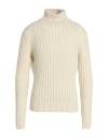 Mp Massimo Piombo Man Turtleneck Cream Size 42 Lambswool In White