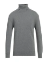 Mp Massimo Piombo Man Turtleneck Grey Size Xxl Cashmere