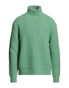 Mp Massimo Piombo Man Turtleneck Light Green Size 38 Lambswool