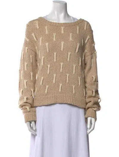 Pre-owned M.patmos Alpaca Printed Sweater In Neutral