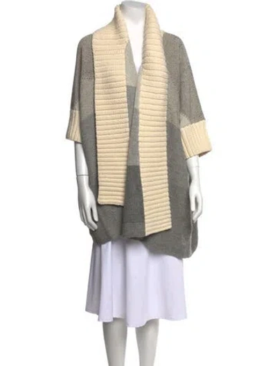 Pre-owned M.patmos Alpaca Striped Sweater In Neutral