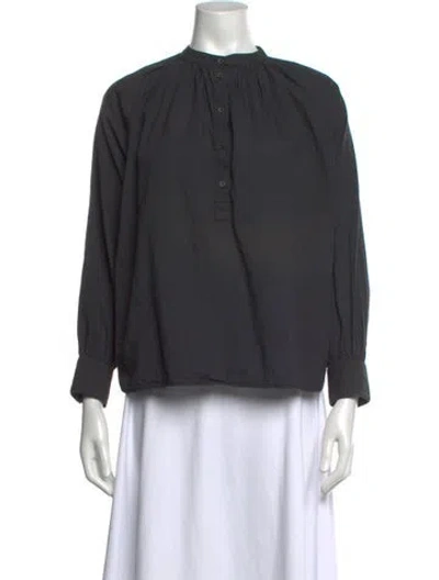 Pre-owned M.patmos Animal Print Long Sleeve Top In Neutrals